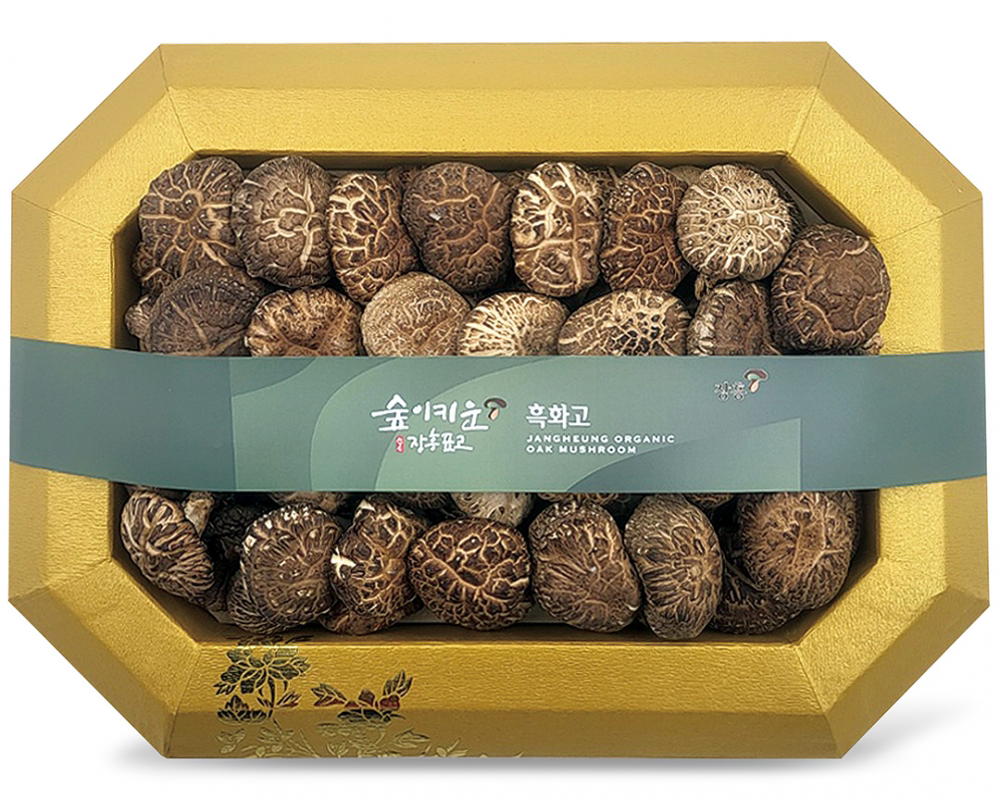 장흥표고버섯 흑화고2호(소) 350g 선물세트