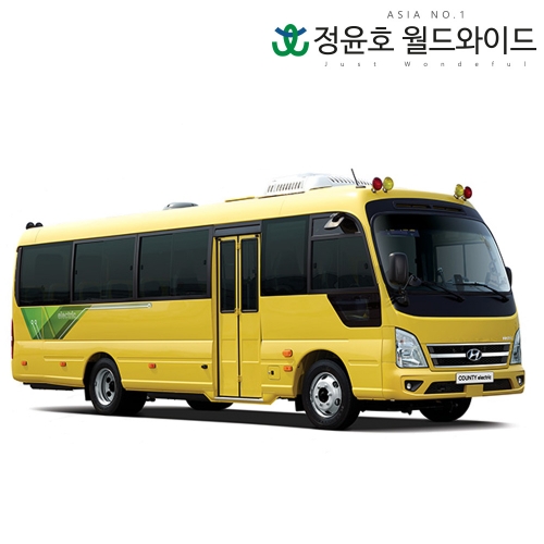현대 카운티 23연식 어린이버스 디럭스 초장축 30인승 전기버스 60개월 법인 리스 전국